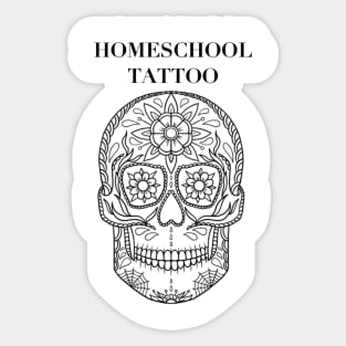 HomeSchoolTattoo Sugarskull Sticker